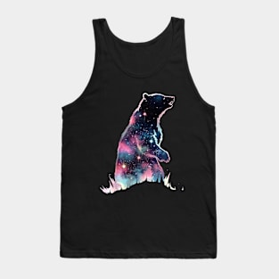 galaxy bear Tank Top